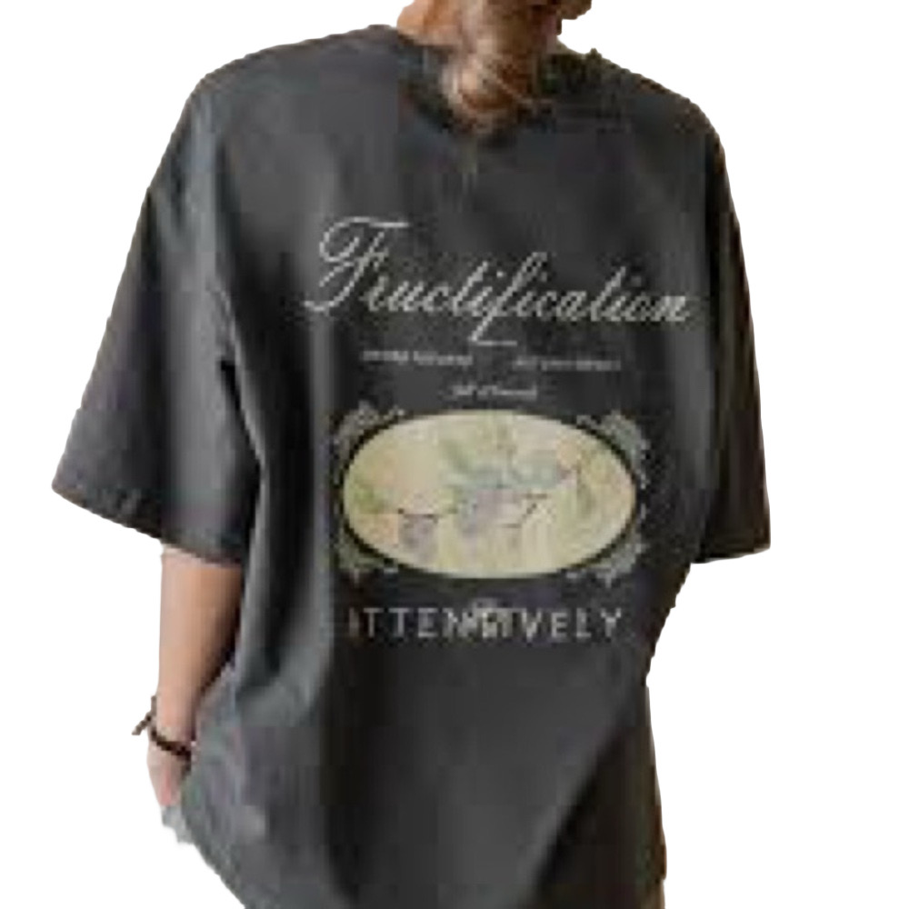 Gray Graphic T Shirt
